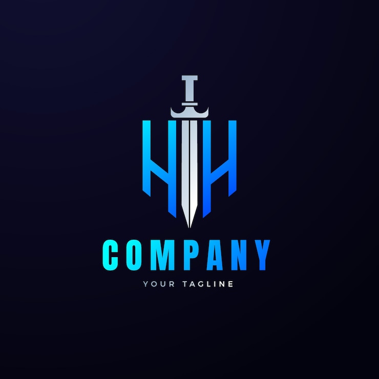 Free Vector monogram letter logo design template
