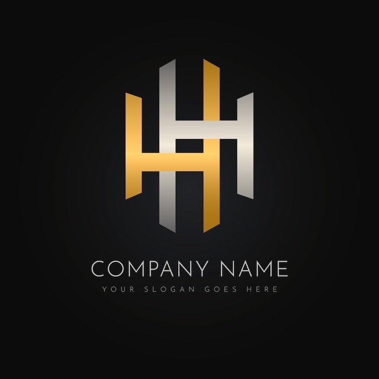 Free Vector monogram letter logo design template