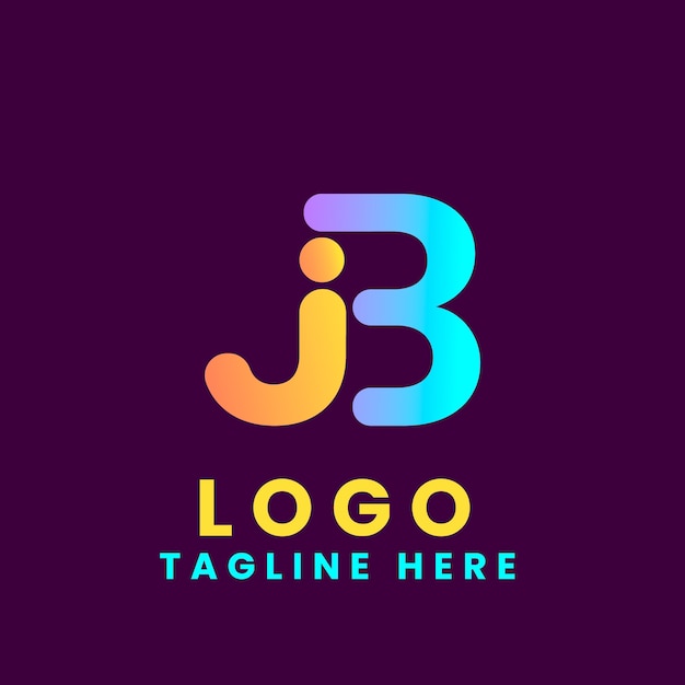 Free vector monogram letter logo design template