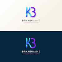 Free vector monogram logo design template