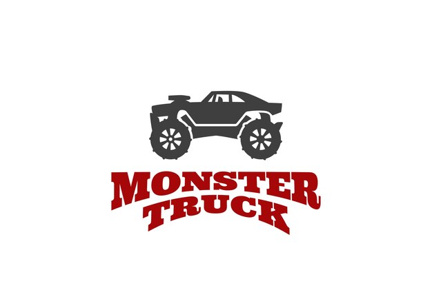 Monster truck Logo   template