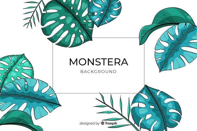 Vettore gratuito monstera se ne va