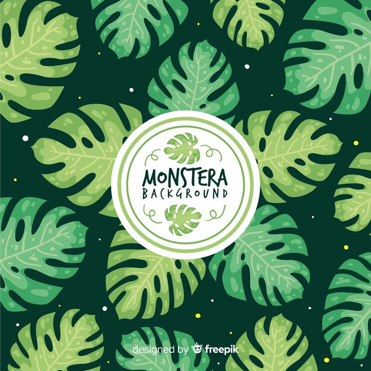 Free Vector monstera leaves
