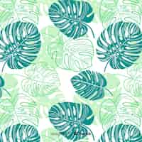 Free vector monstera pattern