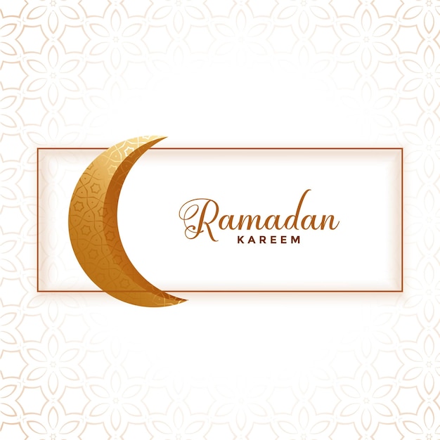 Vettore gratuito banner di decorazione della luna per il festival di ramadan kareem