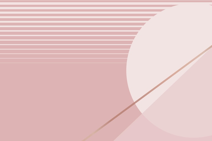 Free Vector moon geometric aesthetic background vector in nude pink