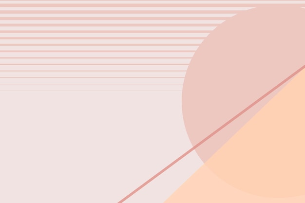 Free vector moon geometric scenery background vector in pastel pink and orange