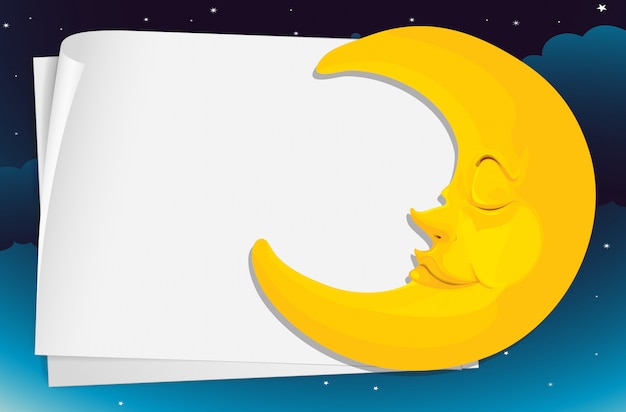 Free vector moon paper