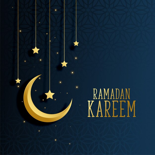 Луна и звезды Рамадан Карим фон