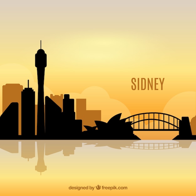 Morning skyline of sydney