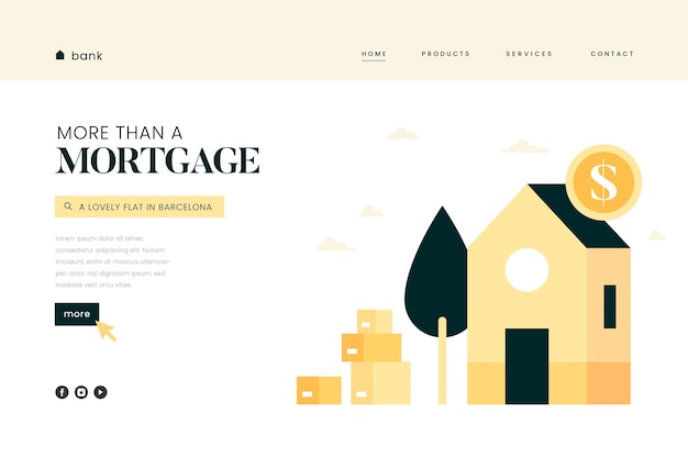 Mortgage landing page