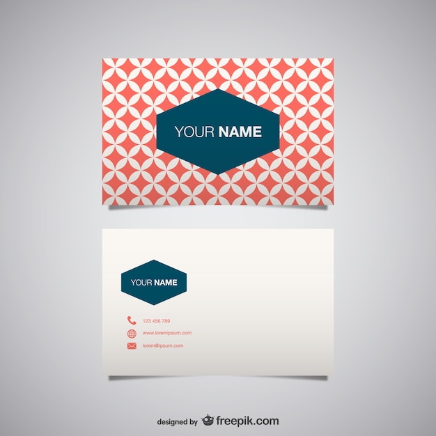 Free vector mosaic business card