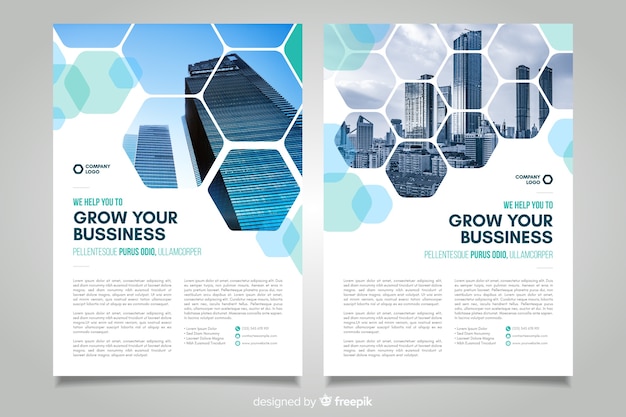 Mosaic business flyer template