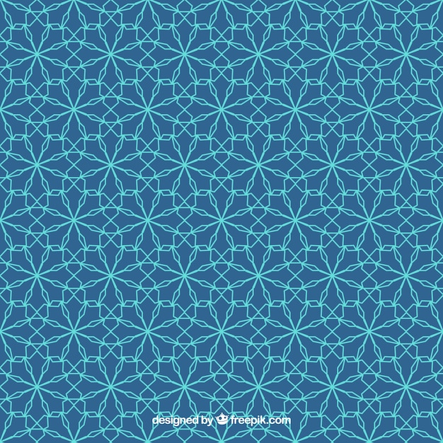 Mosaic pattern in blue tones