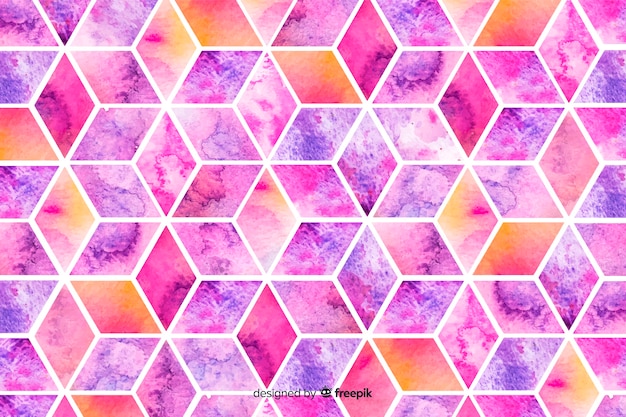 Mosaic watercolor background
