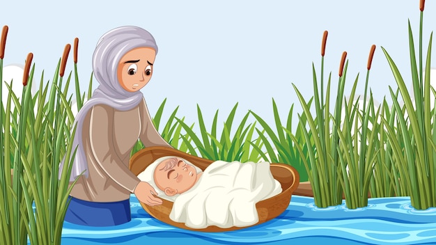 Moses39 mother places infant son in nile river