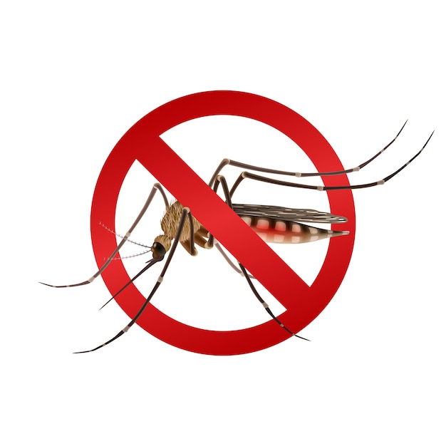 蚊の一時停止の標識