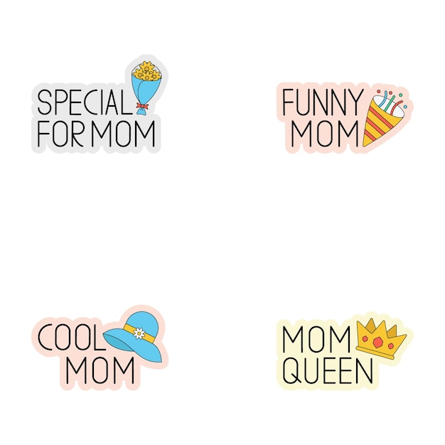 Mother Day Letter Sticker