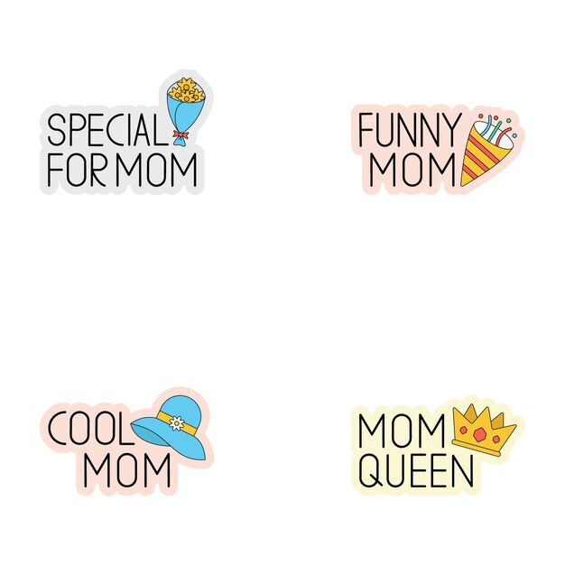 Mother Day Letter Sticker