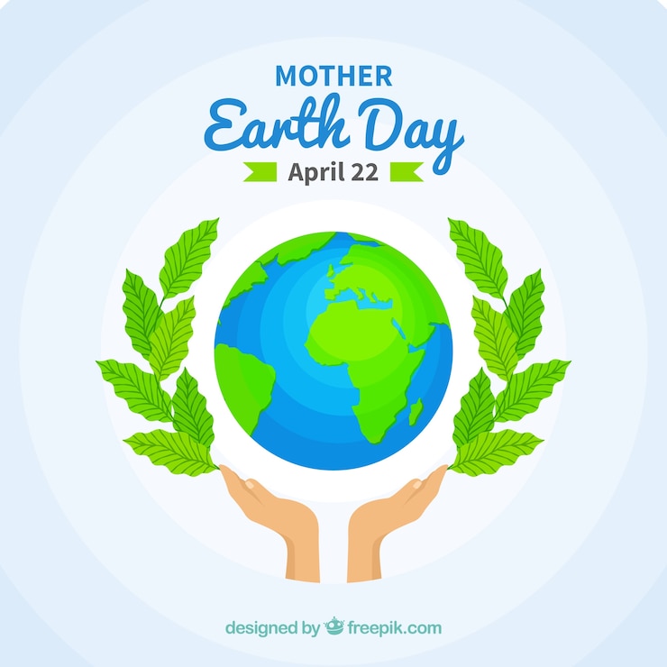 Free Vector mother earth day background in flat design