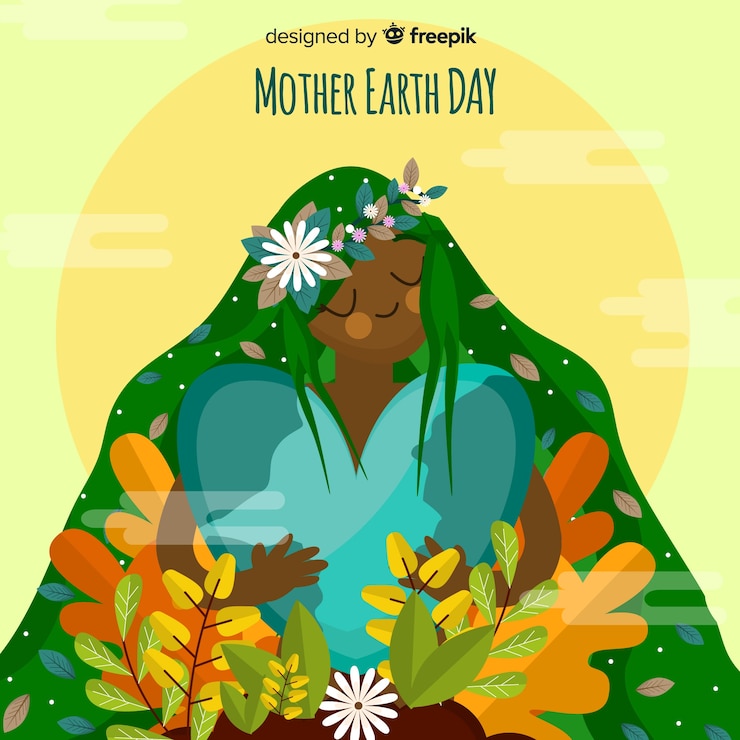 Free Vector mother earth day