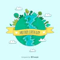 Free vector mother earth day