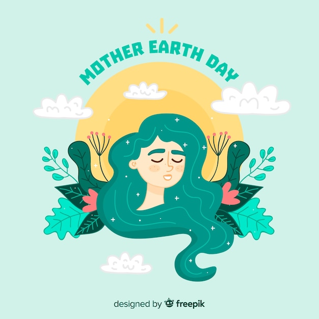 Free vector mother earth day