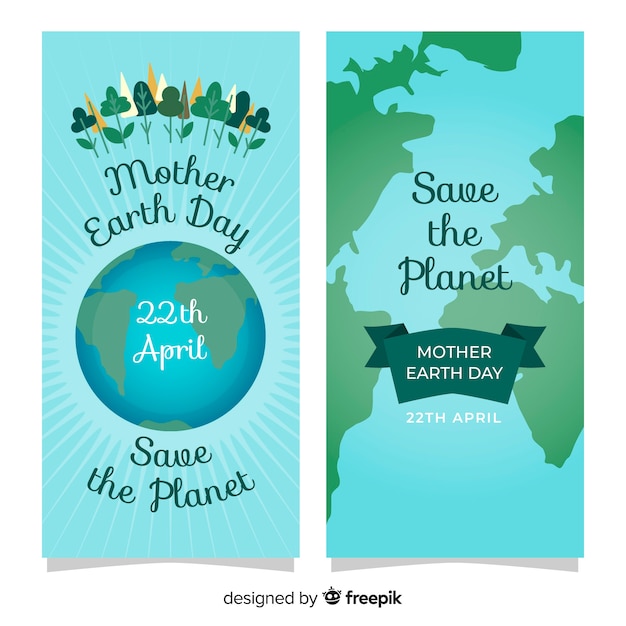 Free vector mother earth day