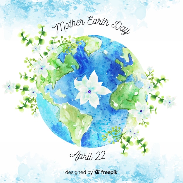 Бесплатное векторное изображение День матери земли