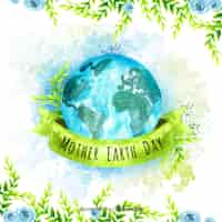 Free vector mother earth day