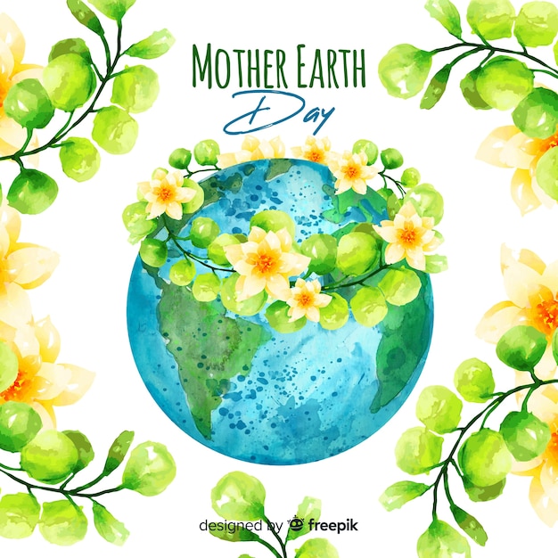 Free vector mother earth day