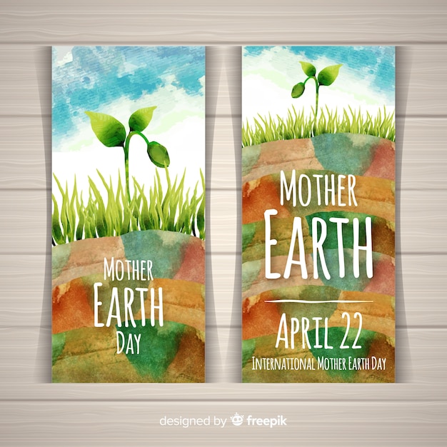 Free vector mother earth day