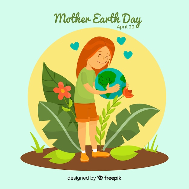 Free vector mother earth day