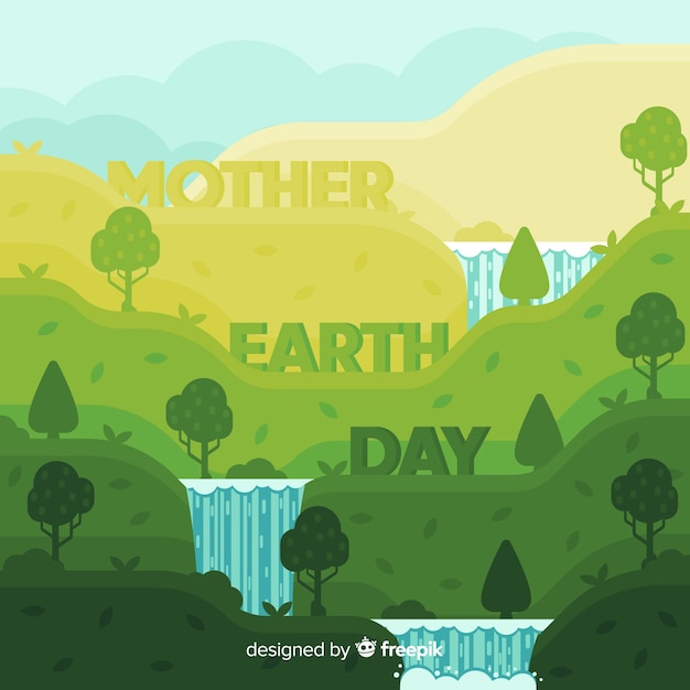 Free vector mother earth day