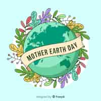 Free vector mother earth day