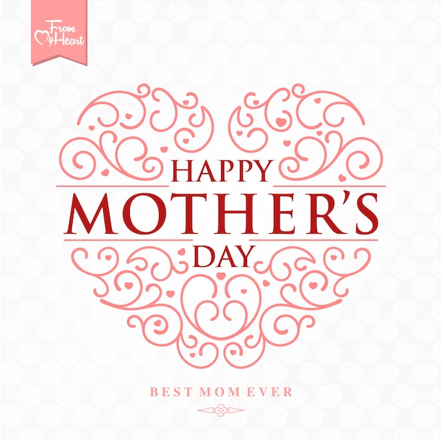 Free vector mother's day background design