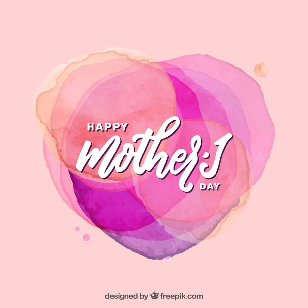 Mother's day background with abstract stains