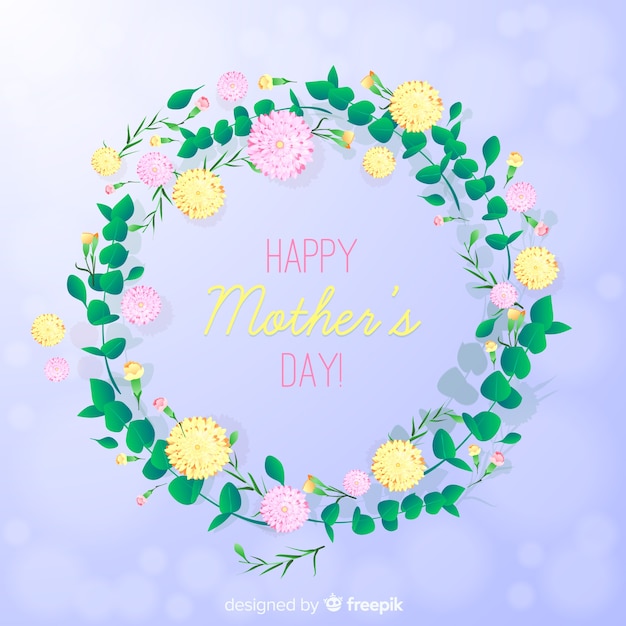 Бесплатное векторное изображение День матери фон