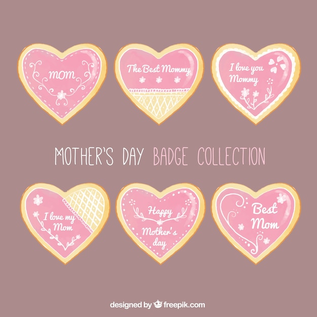 Mother's day badge collection