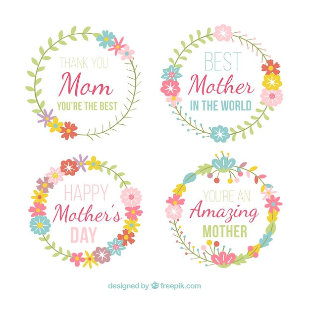 Mother's day badge collection