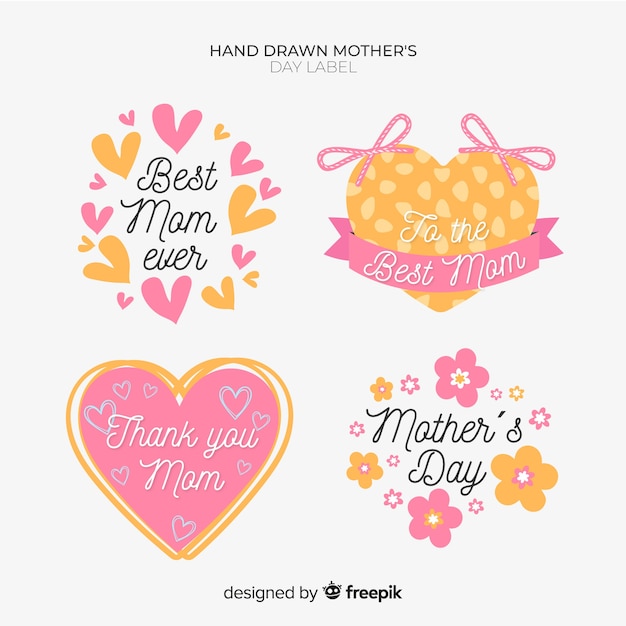 Mother's day badge collection