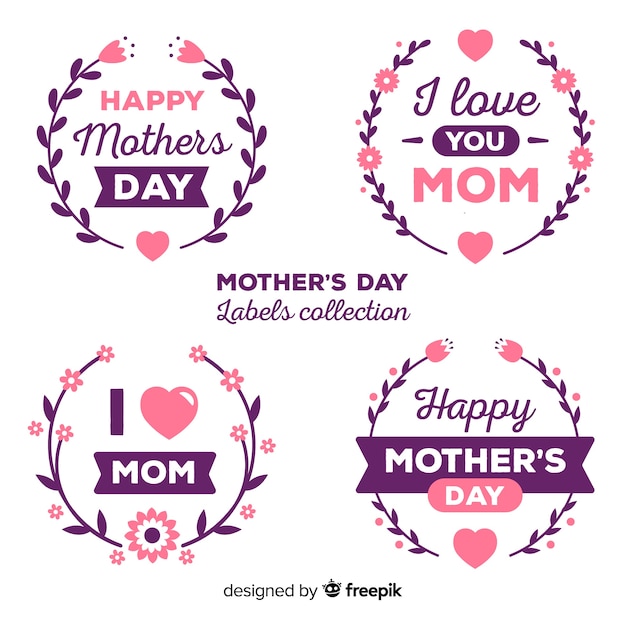 Mother's day badge collection