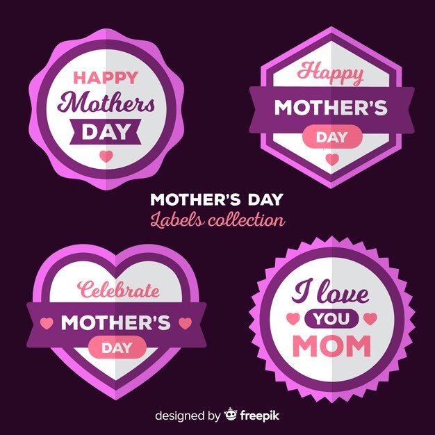 Mother's day badge collection