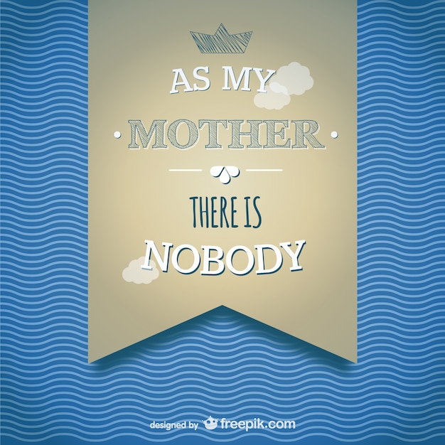 Free vector mother's day banner card template