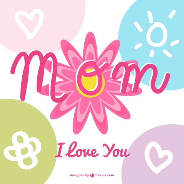 Mother's day calligraphy design 