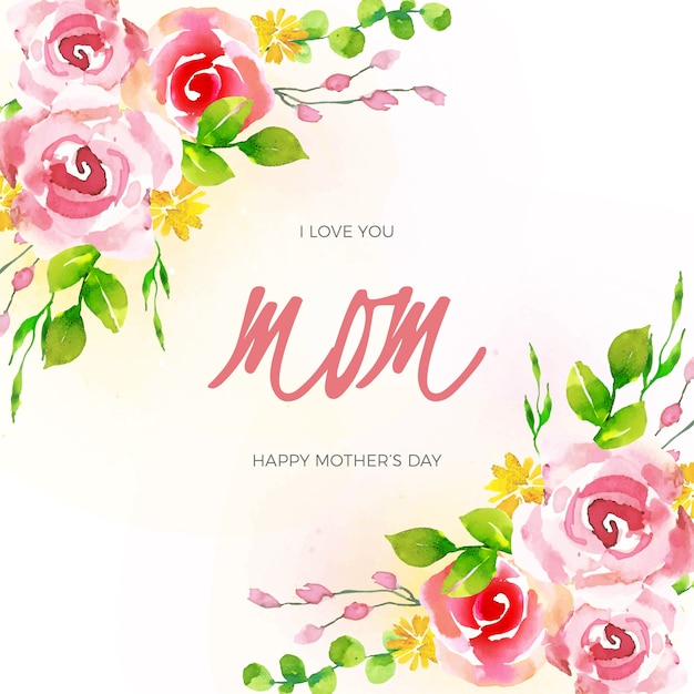 Free vector mother's day celebration floral design