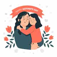 Free vector mother's day concept illustration