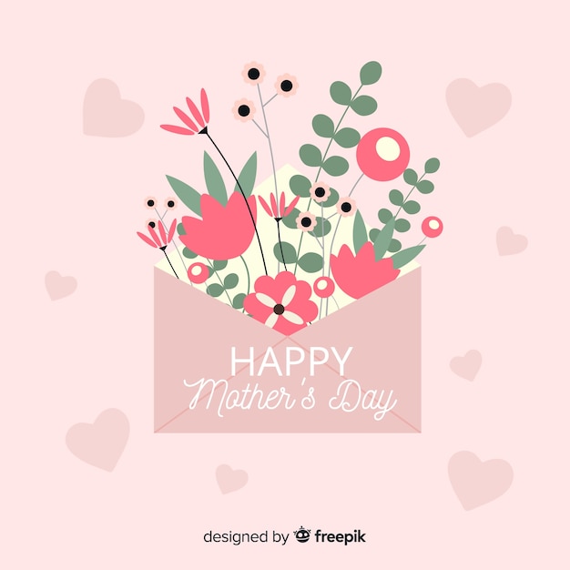 Free vector mother's day floral background