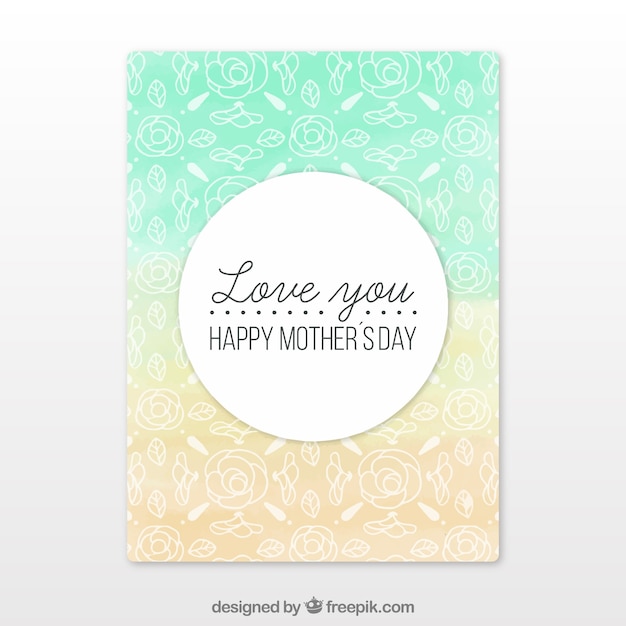 Mother's day gradient brochure