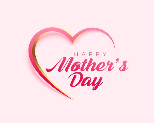 Mother's day heart greeting background